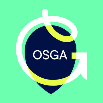 osga brandmarks 2024 cmyk primary white on green